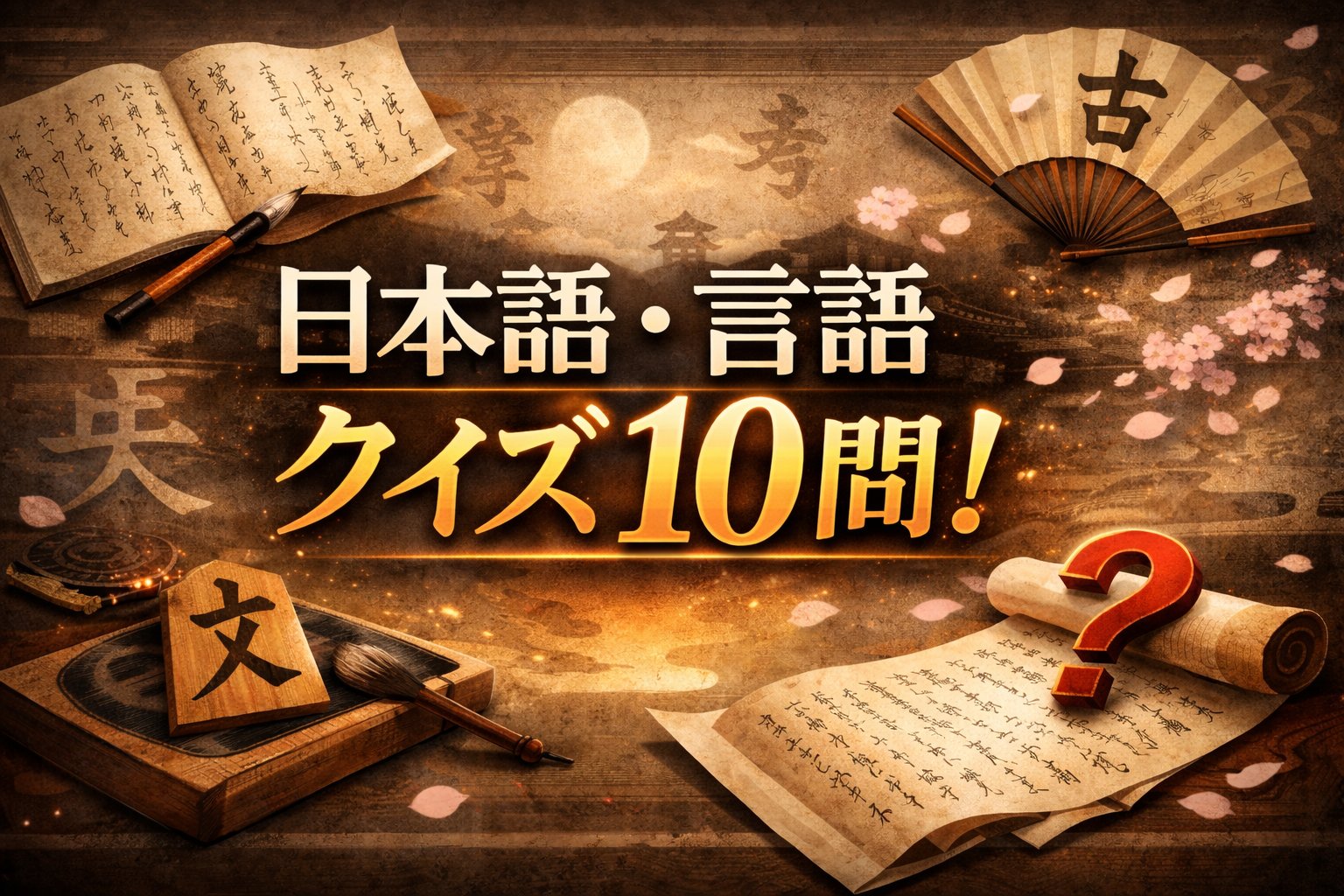【難問】日本語・言語クイズ10問！あなたは何文字目で押せる？